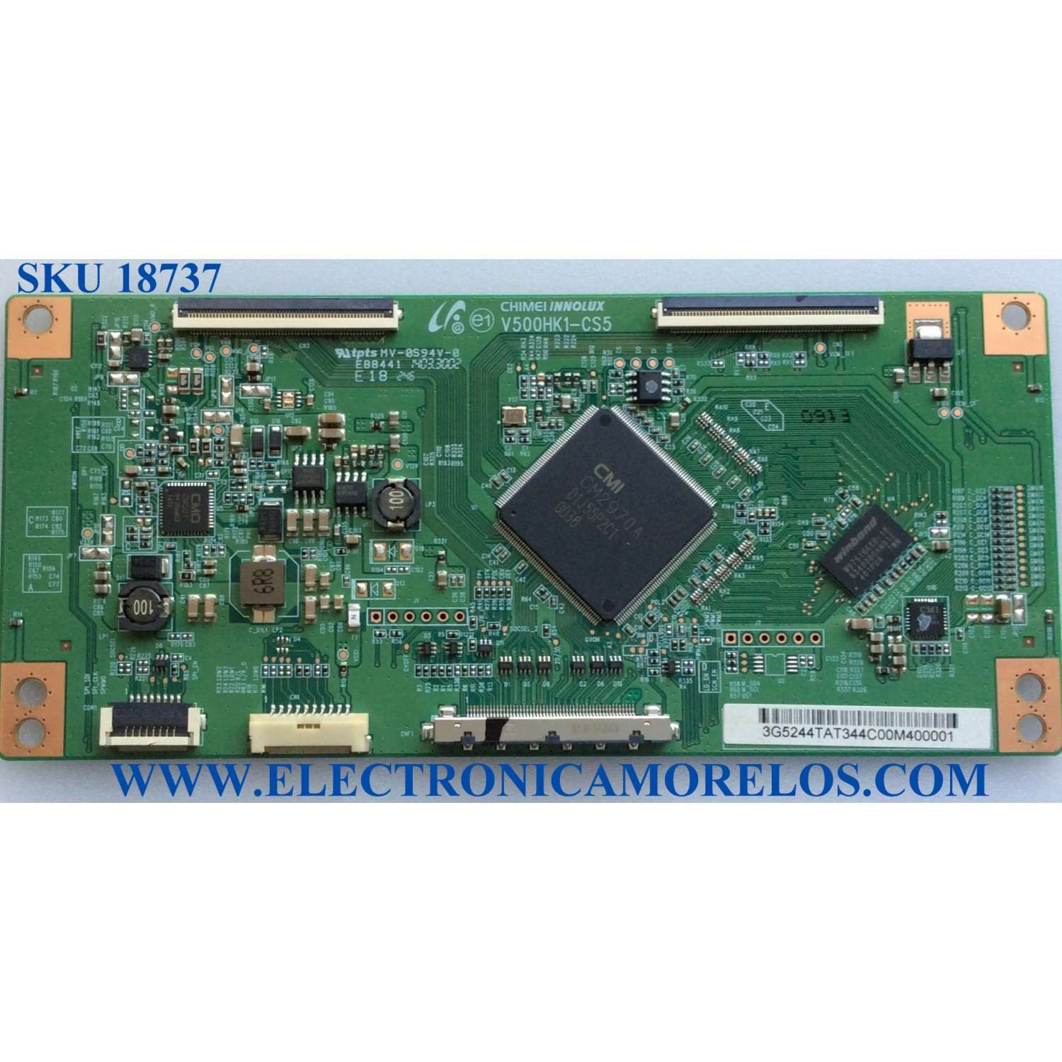 T-CON / SANYO 3G5244TAT / V500HK1-CS5 / 3G-5244TAT3 / E88441 / PANEL V500HK1-LS6 REV.E4 / MODELOS DP50E44 / P50E44-00
